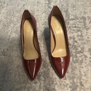 Michael Kors Red Heels Elegant Pointed-Toe Pumps